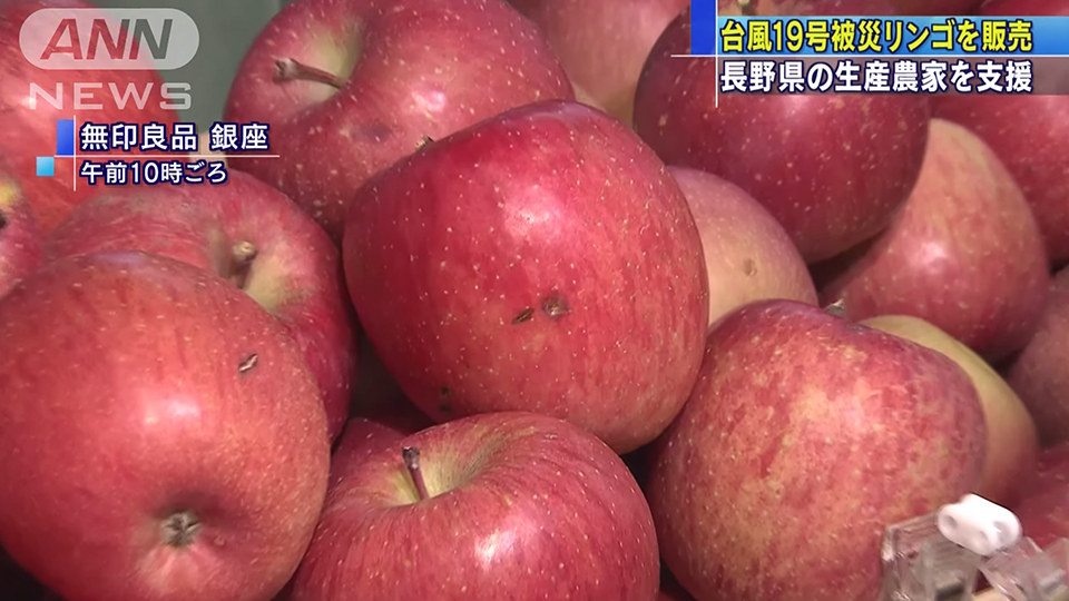 【台風19号被災リンゴ】農家を支援するため都内で販売開始！